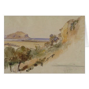 View near Palermo, 1847 (pen & ink with w/c over p