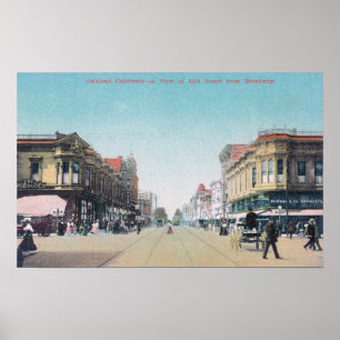 View of 13th Street from BroadwayOakland, CA Poster
