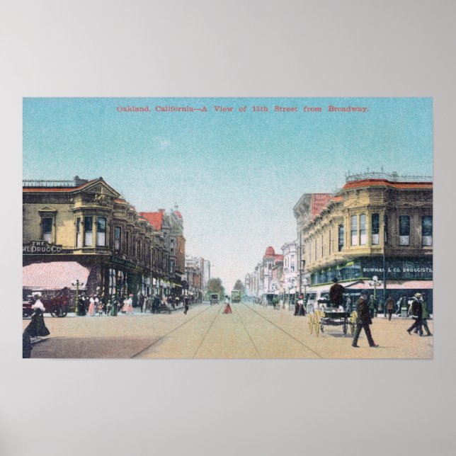 View of 13th Street from BroadwayOakland, CA Poster (Front)