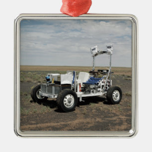 View of a 1-G Lunar Rover Vehicle Metal Ornament