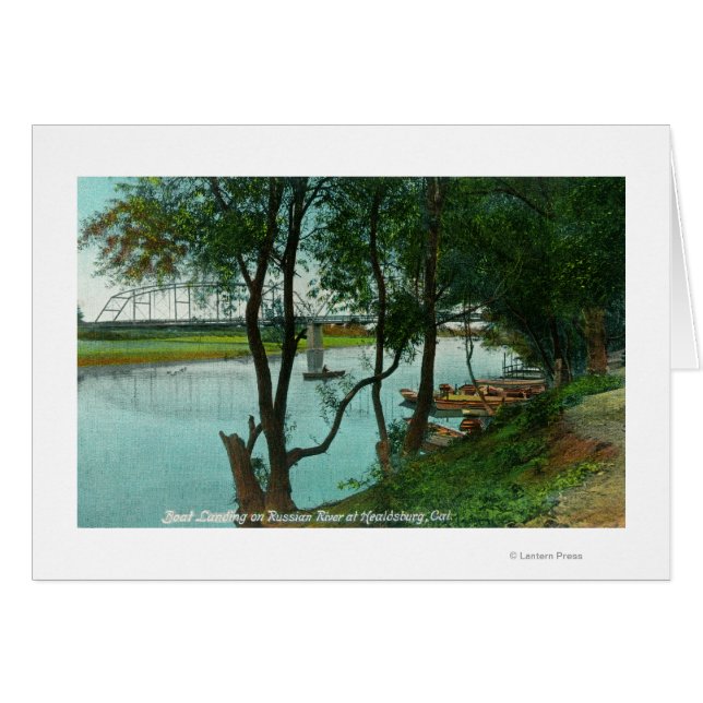 View of a Boat Landing on the Russian River (Front Horizontal)
