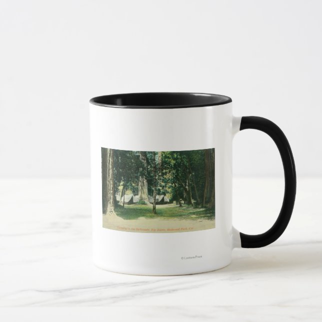 View of a Camp in the Redwoods Mug (Right)