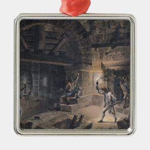 View of a cell in the Bastille Metal Ornament