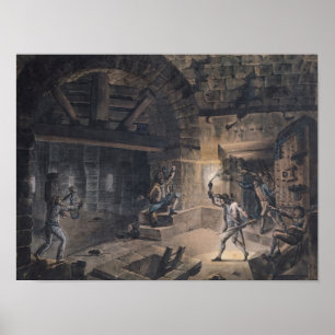 View of a cell in the Bastille Poster