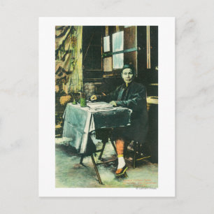 View of a Chinese Fortune Teller Postcard