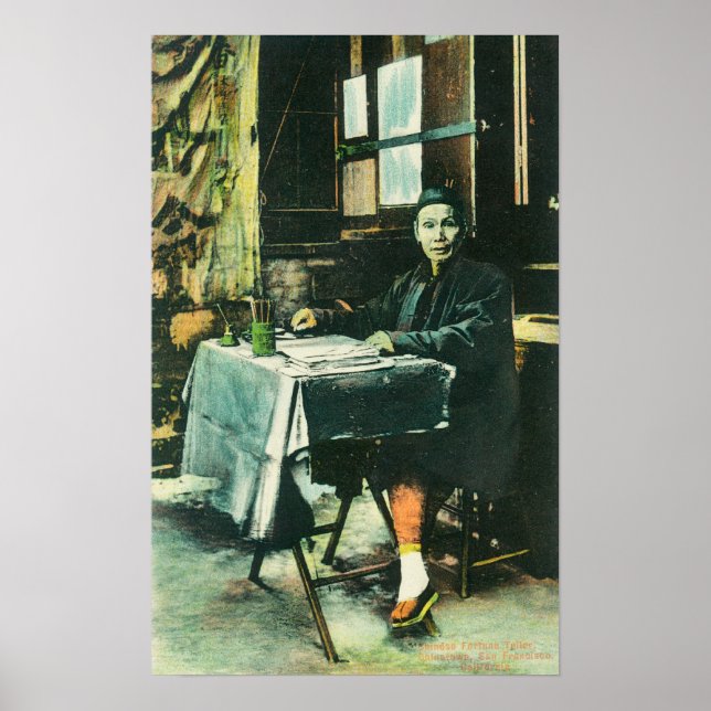 View of a Chinese Fortune Teller Poster (Front)