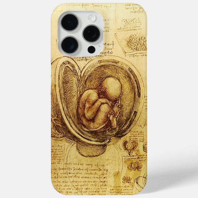 View of a Fetus in the Womb,Ob-Gyn Medical Case-Mate iPhone Case (Back)