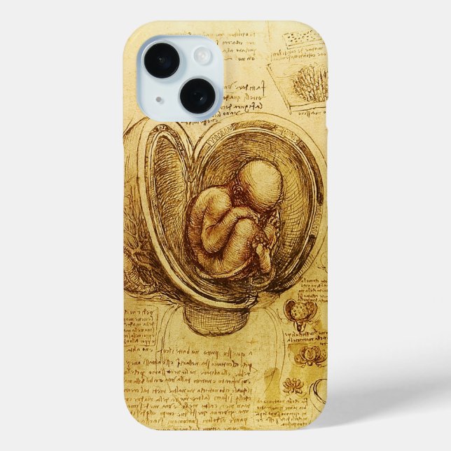 View of a Fetus in the Womb,Ob-Gyn Medical Case-Mate iPhone Case (Back)