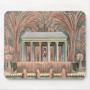 View of a firework display mouse pad