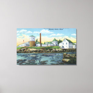 View of a Fish Hatchery, Lobster Rearing Canvas Print