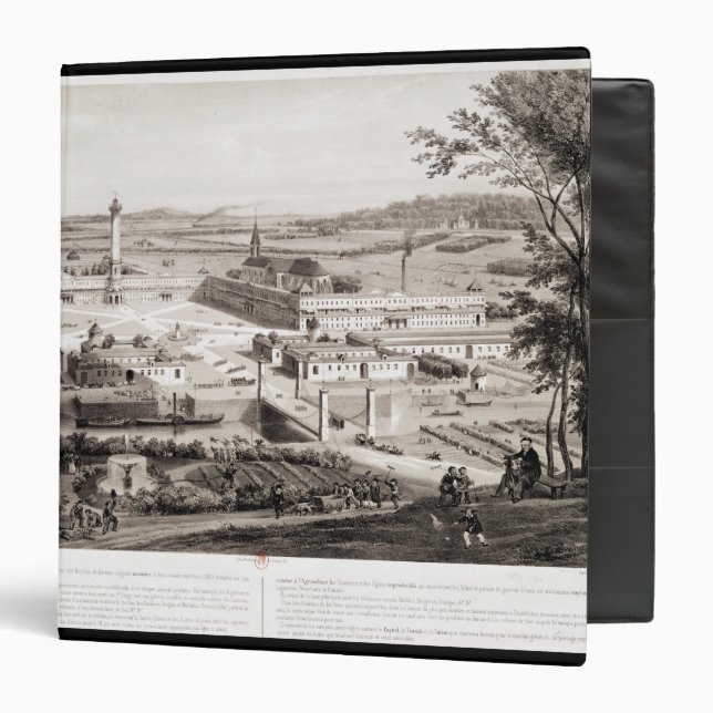 View of a French Phalanstery Binder (Front/Inside)