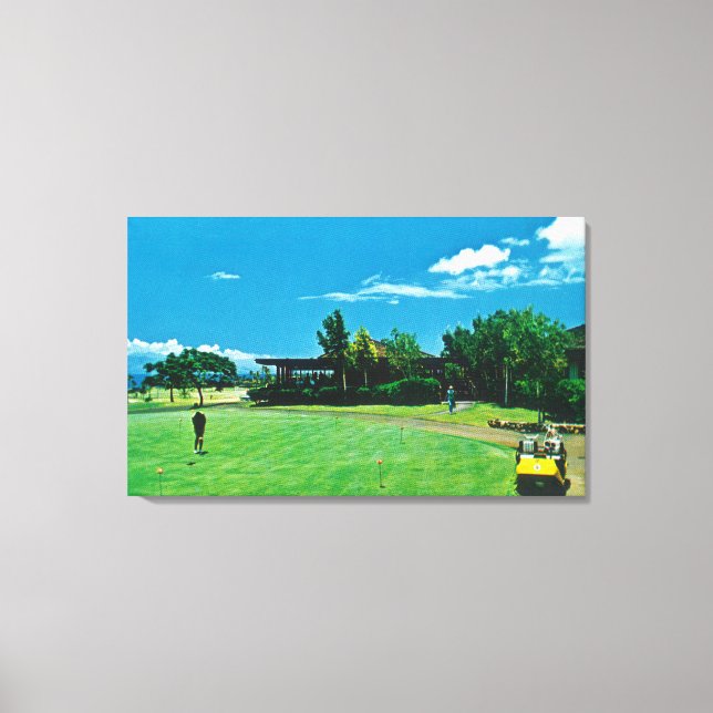 View of a Green at the Royal Kaanapali Golf Canvas Print (Front)