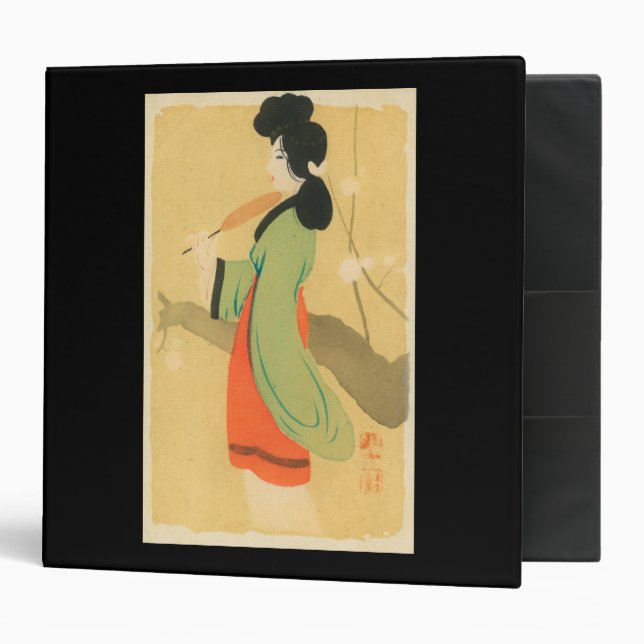 View of a Japanese Woman in ParisParis, France Binder (Front/Inside)