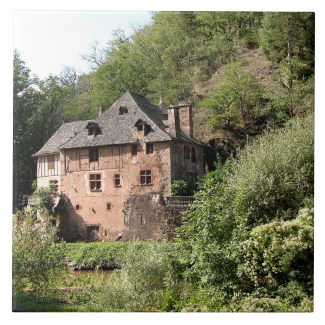 View of a manor house (photo) tile (Front)