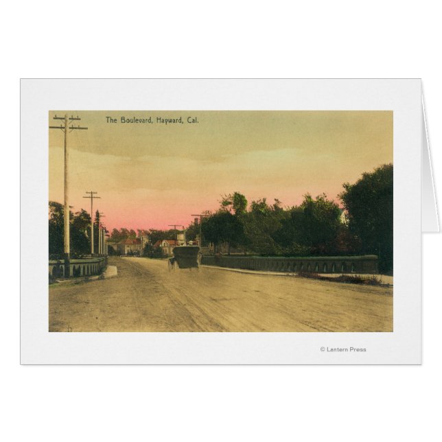 View of a Model-T Ford on the Boulevard (Front Horizontal)