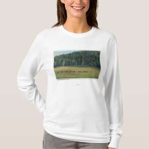 View of a Pack of Deer Grazing T-Shirt