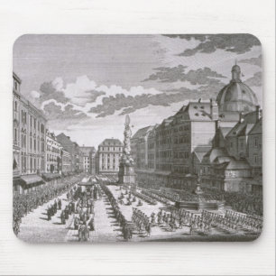 View of a procession in the Graben Mouse Pad