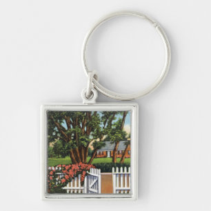 View of a Quaint Residence Keychain