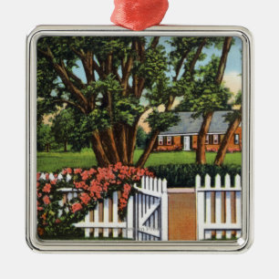 View of a Quaint Residence Metal Ornament