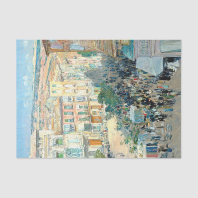 View of a Southern French City by Childe Hassam Tissue Paper (Front)