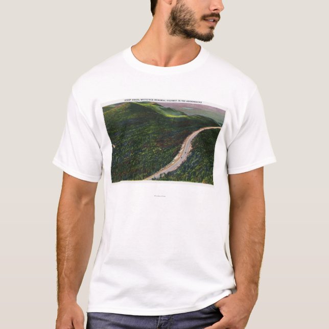 View of a Steep Grade on Memorial Hwy T-Shirt (Front)