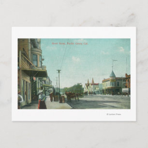 View of a Street ScenePacific Grove, CA Postcard