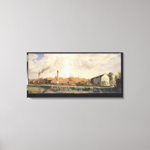 View of a Sugar Factory Canvas Print