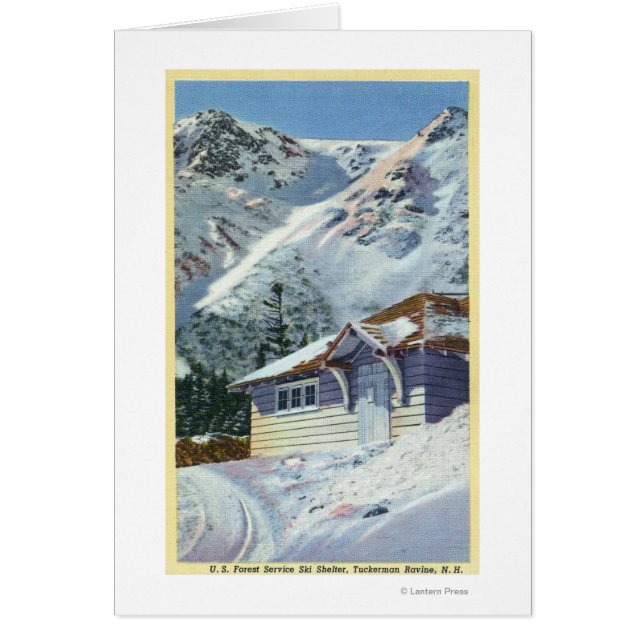 View of a US Forest Service Ski Shelter (Front)