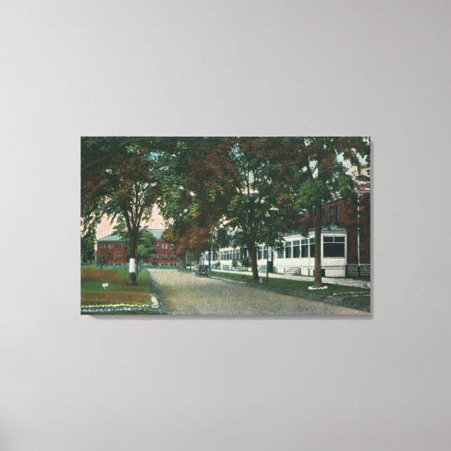 View of a US Military Camp Canvas Print (Front)