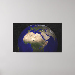 View of Africa, Europe, the Middle East, and In Canvas Print