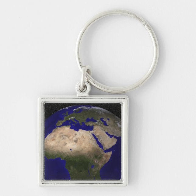 View of Africa, Europe, the Middle East, and In Keychain (Front)