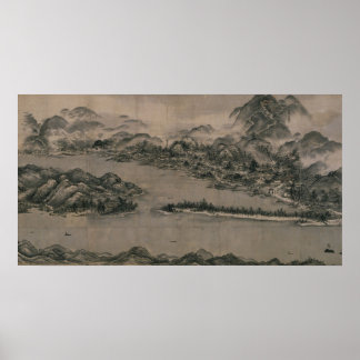 View of Ama-no-Hashidate by Sesshū Tōyō Poster