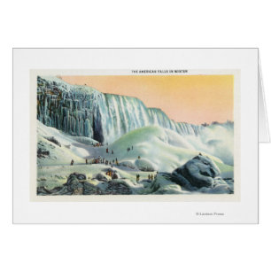 View of American Falls in Winter # 2