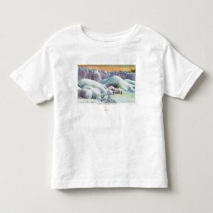 View of American Falls in Winter Toddler T-shirt