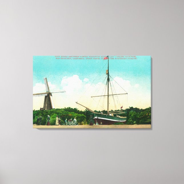 View of Amundsen's Arctic Sloop Canvas Print (Front)