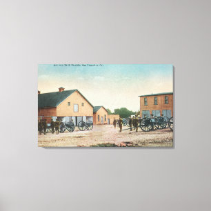 View of an Artillery Drill at Presidio Canvas Print
