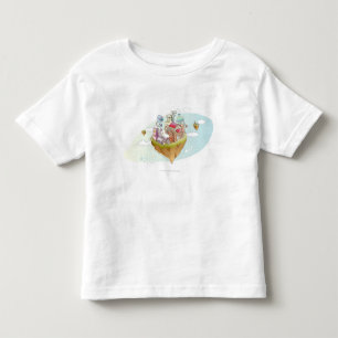 View of an colourful abstract illustration toddler t-shirt