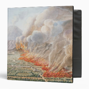 View of an eruption of Mt. Vesuvius which began on Binder