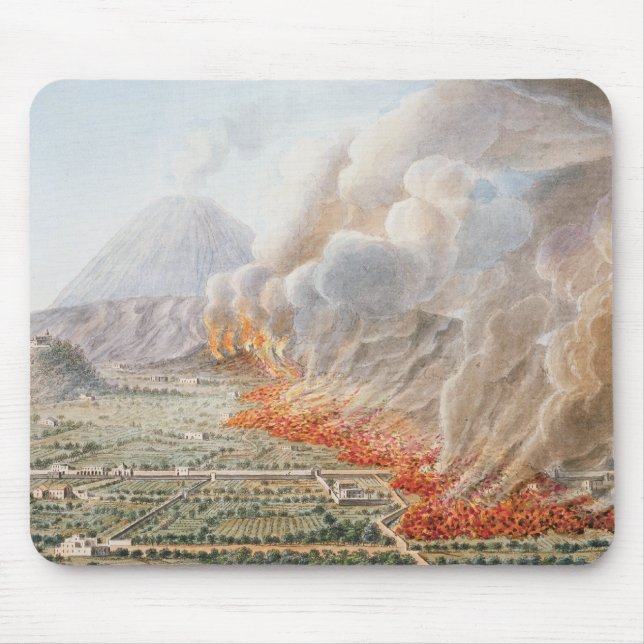 View of an eruption of Mt. Vesuvius which began on Mouse Pad (Front)