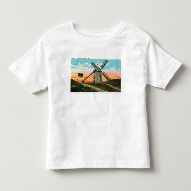View of an Old Windmill Toddler T-shirt (Front)