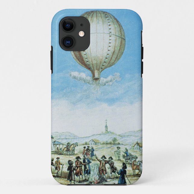 View of Annonay in Vivarais and the first flight o Case-Mate iPhone Case (Back)