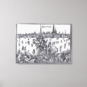 View of Antwerp Canvas Print