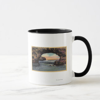 View of Arch Rock along West Cliff Drive Mug