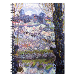 View of Arles, Flowering Orchards (1889) Van Gogh Notebook