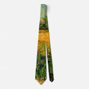 View of Arles with Irises by Vincent van Gogh Tie