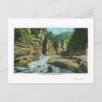 View of Ausable Chasm near Elephant's Head