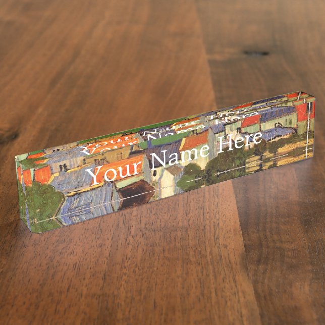 View of Auvers Vincent van Gogh. Nameplate (Side)