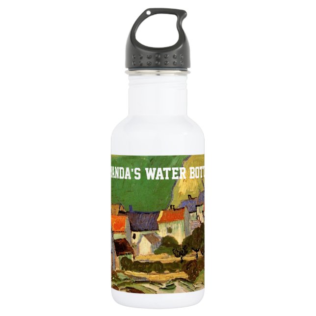 View of Auvers, Vincent van Gogh. personal water b 532 Ml Water Bottle (Front)