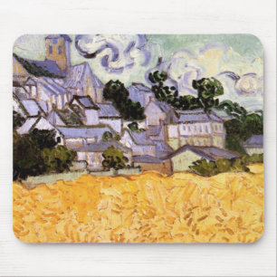 View of Auvers with Church by Vincent van Gogh Mouse Pad