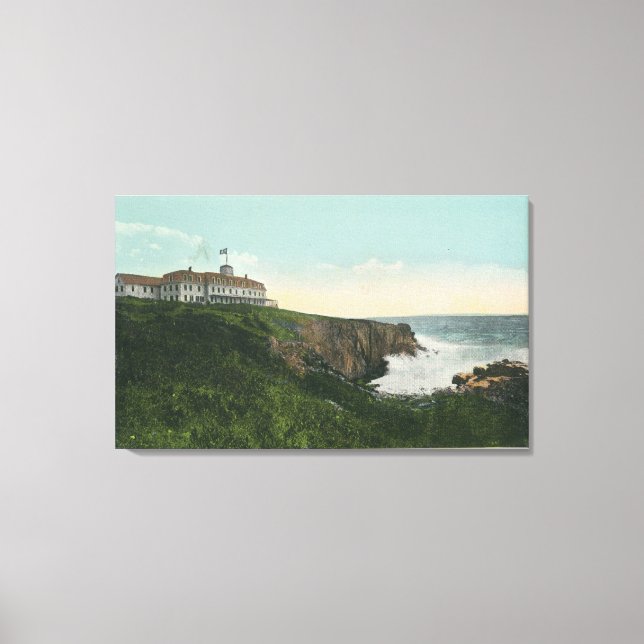 View of Bald Head Cliff & Exterior of Cliff Hous Canvas Print (Front)